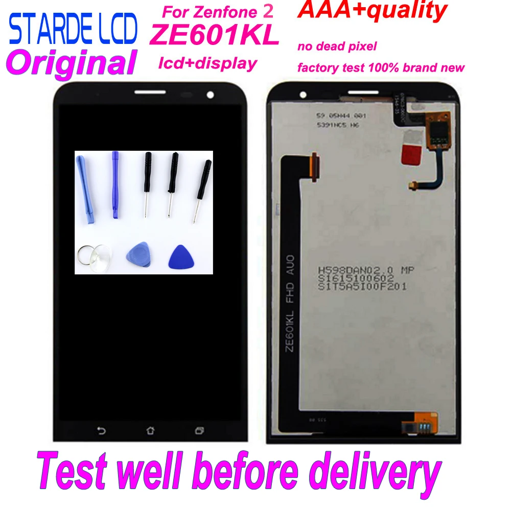 Оригинальный ЖК дисплей Starde 6 дюймов сенсорный экран для Asus ZenFone 2 Laser ZE601KL 601KL Z011D