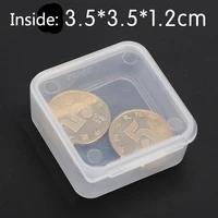 free shipping transparent plastic small square boxes packaging storage box with lid small products accessories finishing box