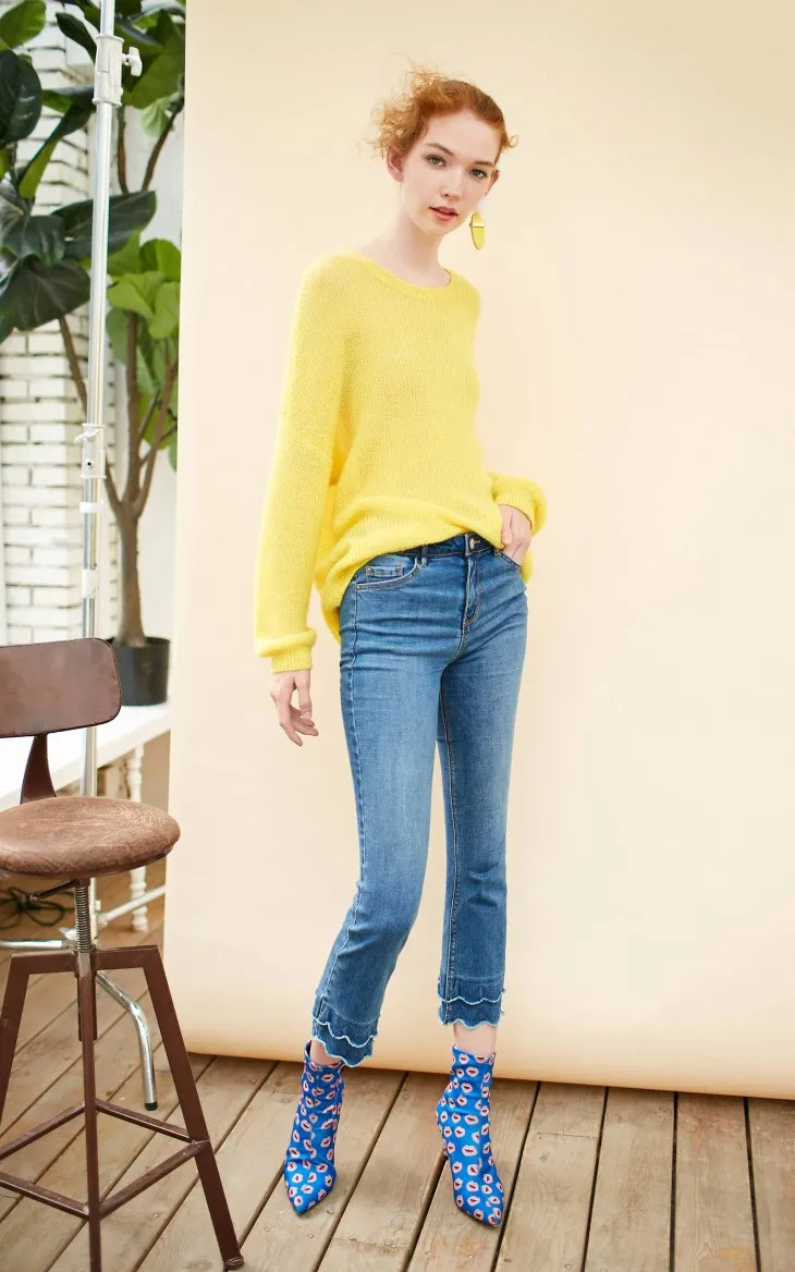 Vero Moda свитер свитер женский чистый цвет уличная вязаный свитер для женщин | 318413550