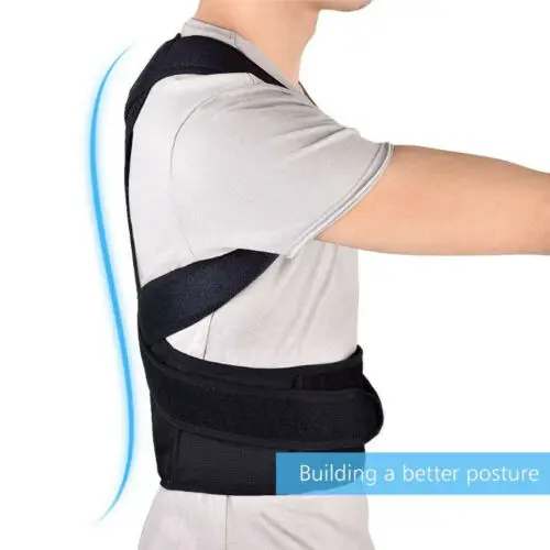 Hot Mens Posture Support Corrector Back Pain Relief Magnetic Belt Brace Shoulder Waist Vest Underbust Trainer Corset | Мужская одежда