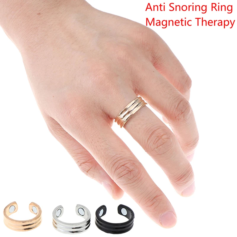1pcs Acupressure Anti Snoring Ring Titanium Alloy Treatment Breath Sleeping Device New | Красота и здоровье