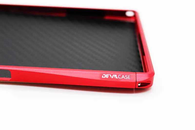 Красный DEVILCASE для SONY Xperia Z Ultra XL39H CNC вырез Алюминиевый сплав защитный бампер рамка - Цвет: Красный