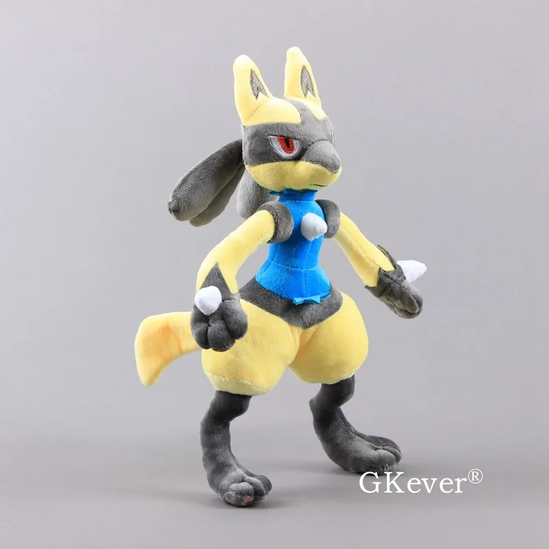 2 стиля синий желтый цвет Мега Lucario X& Y плюшевые игрушки мягкие куклы мягкие игрушки 1" 30 см