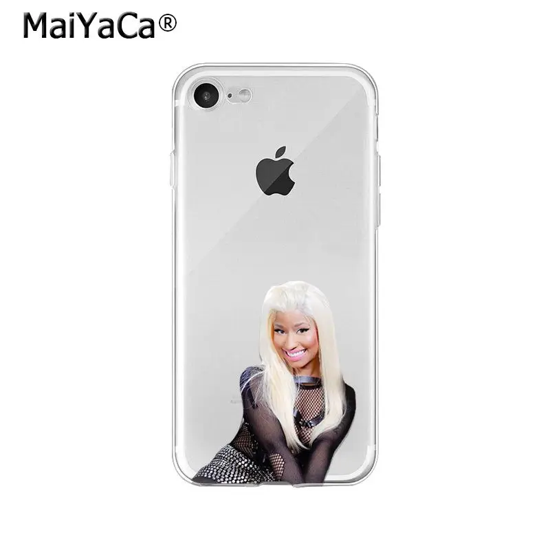 MaiYaCa Рэппер Nicki Minaj мягкий чехол для телефона из ТПУ для iPhone X XS MAX 6 6S 7 7plus 8 8Plus 5 5S XR