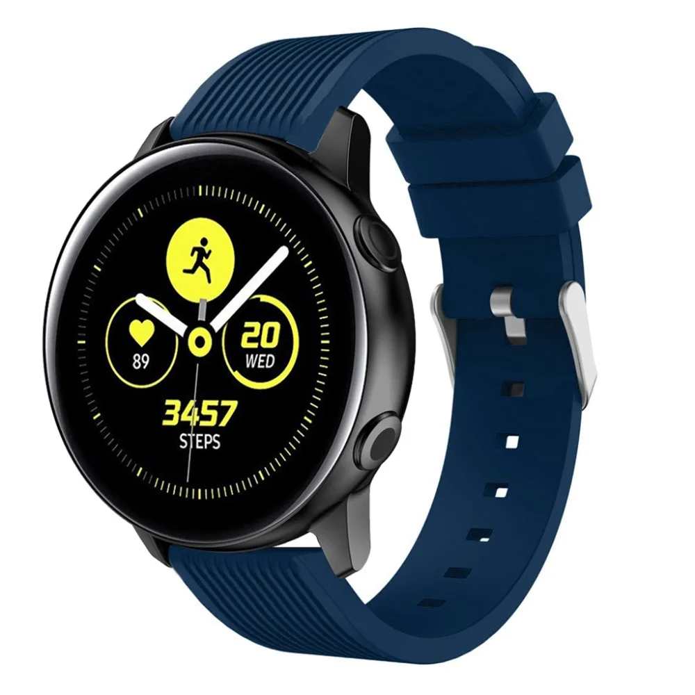 Силиконовые Ремешки для наручных часов Samsung Galaxy Watch Active / Active2 40 мм 44 группа 42