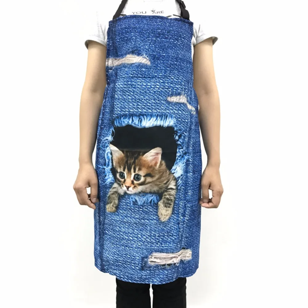 FORUDESIGNS кактус Регулируемый Женский кухонный фартук нагрудник Униформа