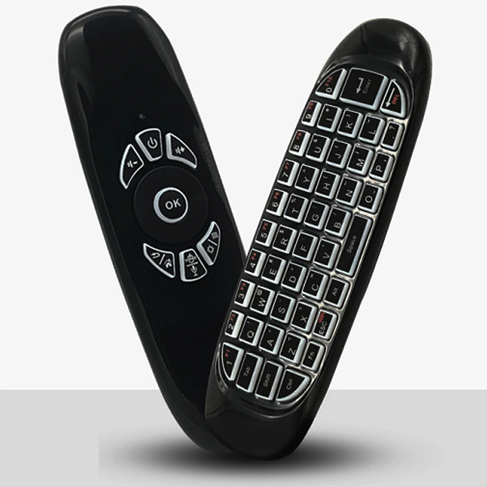 Голосовое управление беспроводная клавиатура с подсветкой 2 4G Air Mouse-Axis датчик
