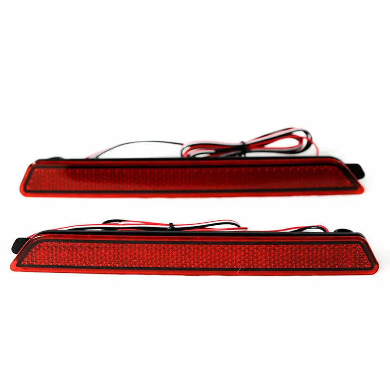 Fuleem 2 шт. автомобиль Красный линзы светодиодный бампер отражатели хвост