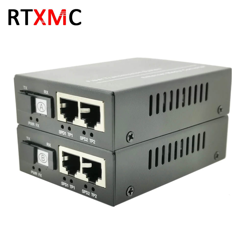 Волокно 1G2E 1 25G волокна Порты и разъёмы 2*10/100/1000 M коммутатор Gigabit Ethernet 2 волокно RJ45