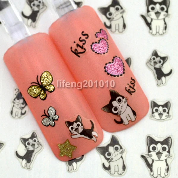 5 шт./лот стикеры 3D на ногти Nail Art Наклейки для кончиков ногтей инструменты