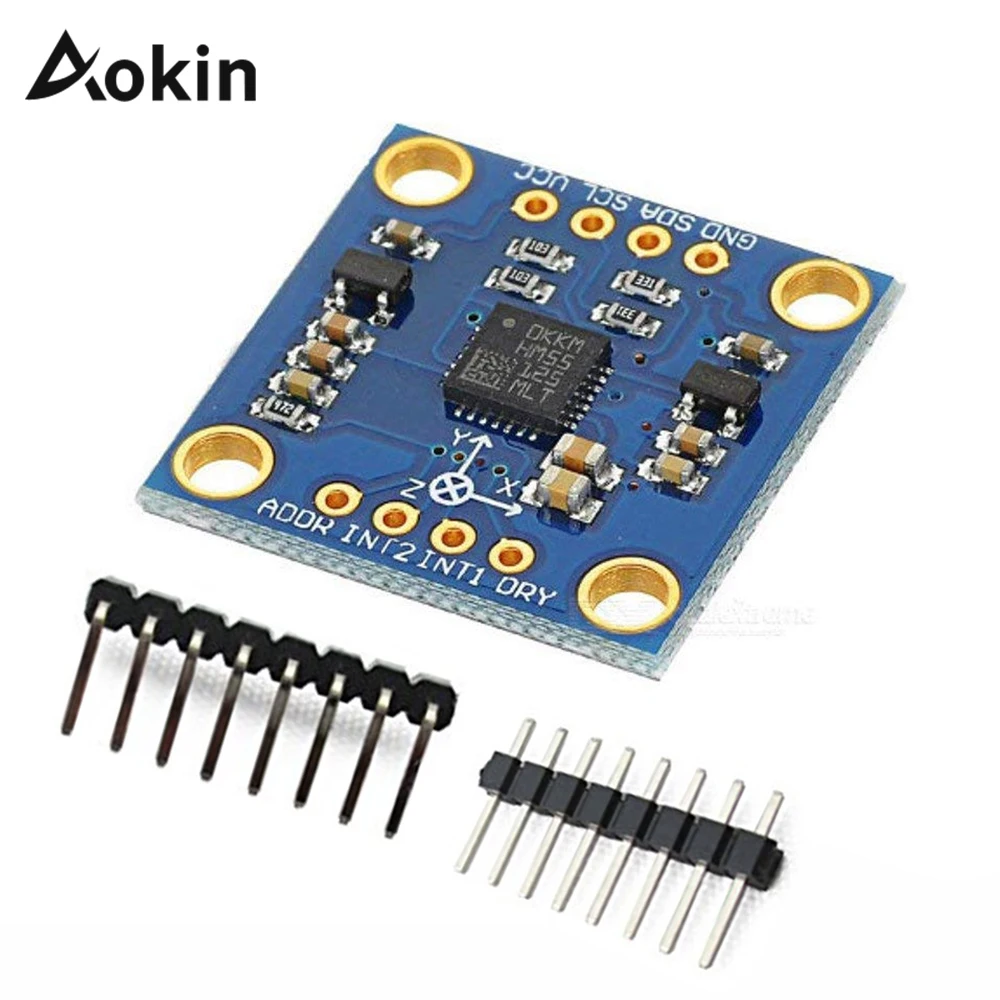 Aokin LSM303DLH 3 осевой компас электронный модульный датчик ускорения DC 5V|Аксессуары