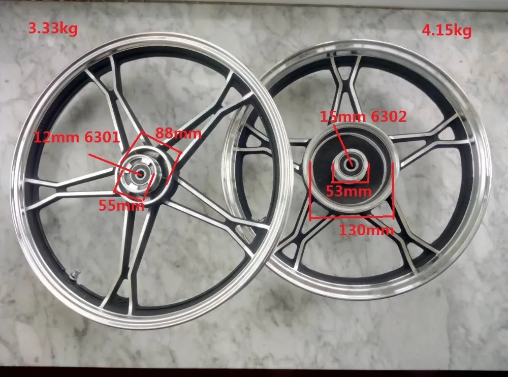 GN125 передние 18 задние 16 стальные колесный диски для мотоциклов|motorcycle wheel rim|rear