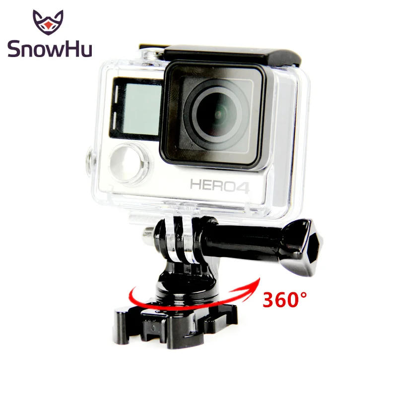 

SnowHu for Go pro 7 accessories 360 Degree Rotate J-Hook Buckle Adapter Mount for Gopro Hero 10 9 8 7 6 5 Yi eken sjcam GP203B