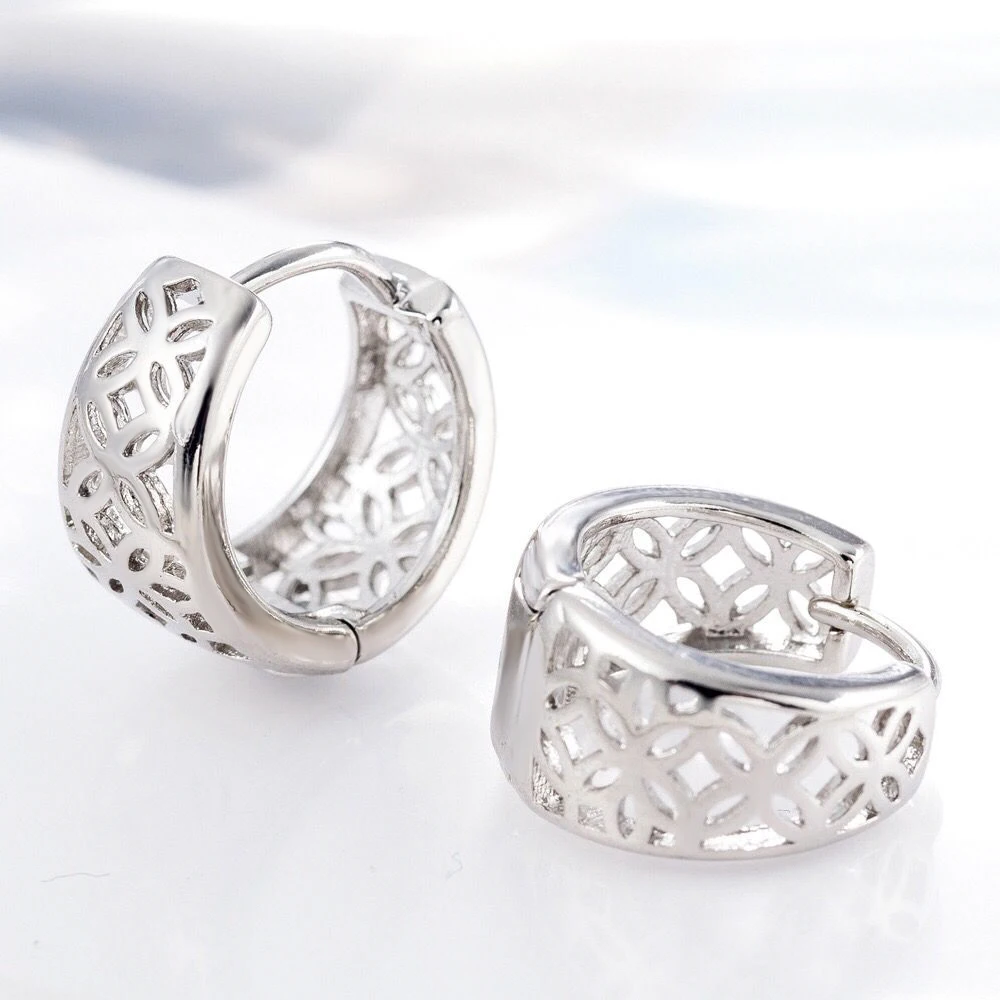 Женские ажурные серьги MxGxFam золотистого цвета 18 K Европейская мода|gold earrings k|earring