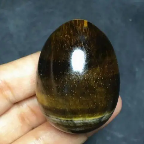 

Natural Yellow Tiger Eye Crystal Sphere Egg Healing