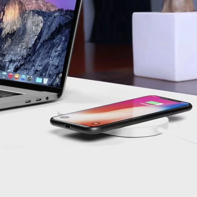 URVOI Мини AirPower для зарядки браслетов Apple Watch серии 2 3 4 и зарядки для iPhone Xs 8 Plus, подставка для поддержки зарядки 7,5 Вт Gen.2