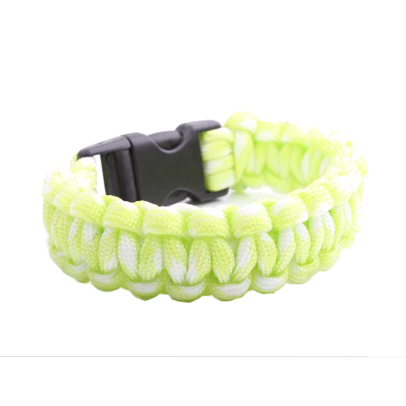 

Colorful Parachute Cord Handmade Outdoor Emergency Survival Paracord Bracelet