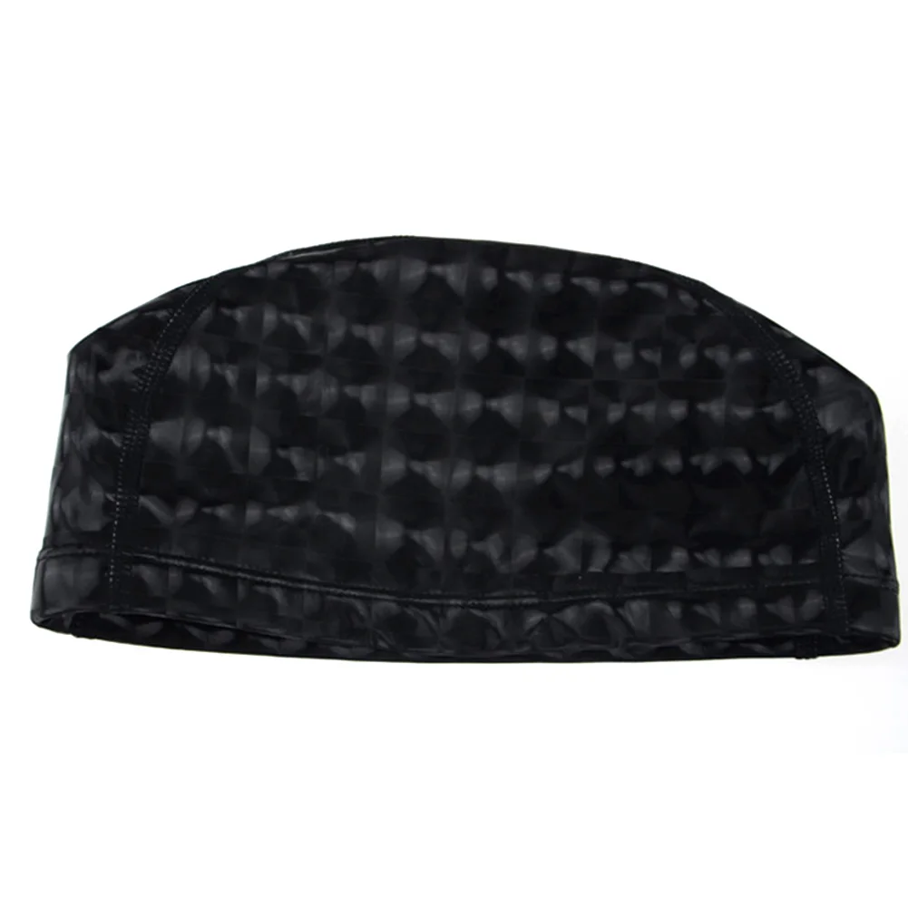 Водонепроницаемая шапка для плавания мягкая защита взрослых ушей модная