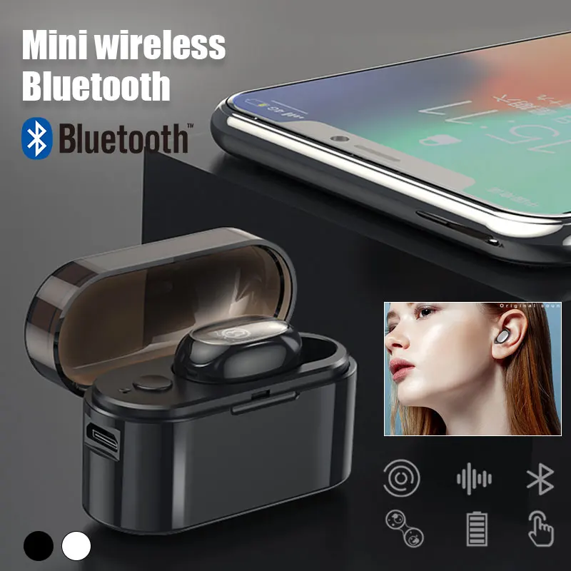 Мини Hands Free наушники с зарядным устройством 2 4 ГГц Беспроводной Bluetooth V4.1 гарнитура