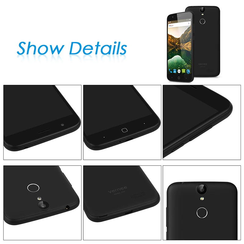 Vernee Thor 5 0 дюймовый HD экран 3 ГБ ОЗУ + 16 Гб ПЗУ Мобильный телефон Смартфон Android 6 MTK6753