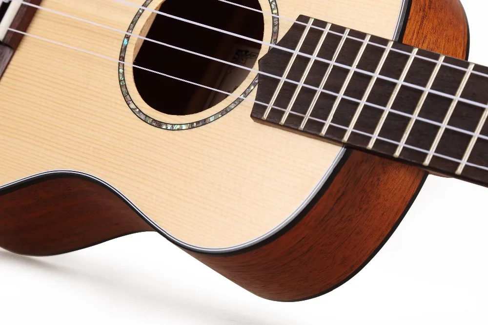 Укулеле из твердой ели тенор Гавайская Топ укулеле 26 дюймов маленькая гитара