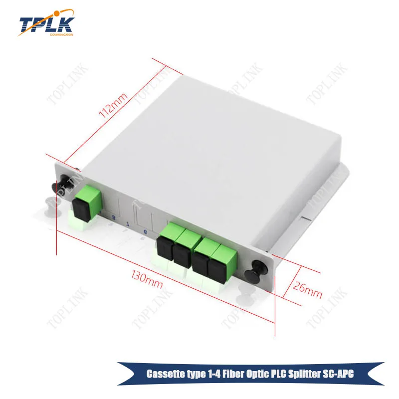 Бесплатная доставка 5 шт./лот Кассетный Тип 1X4 волоконно-оптический PLC сплиттер SC