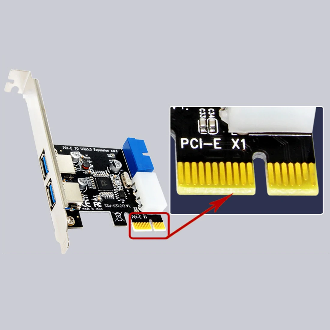 Etmakit новейший USB 3 0 PCI-E карта расширения внешний 2 порта USB3.0 + внутренний 19pin разъем