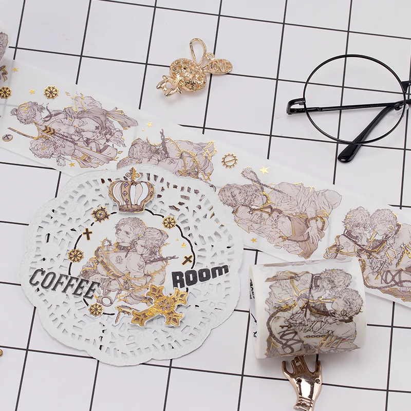 Специальные чернила шириной 50 мм Love is love tanbi бронзового цвета лента для декорации Washi DIY планировщик для скрапбукинга маскирующая лента Escolar