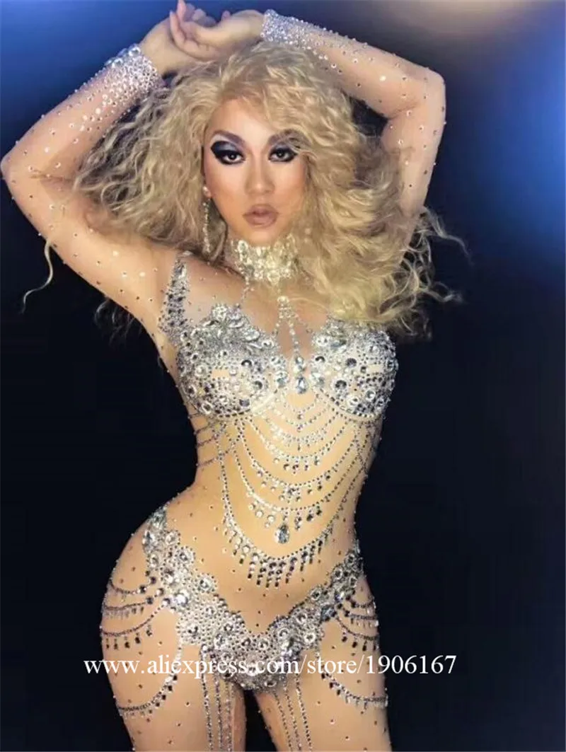 Sexy Lady Stage Performance Ballroom Costume Nightclub Party Evening Dress TV Model Catwalk Show Pole Belly Dance Suit Clothes | Дом и сад