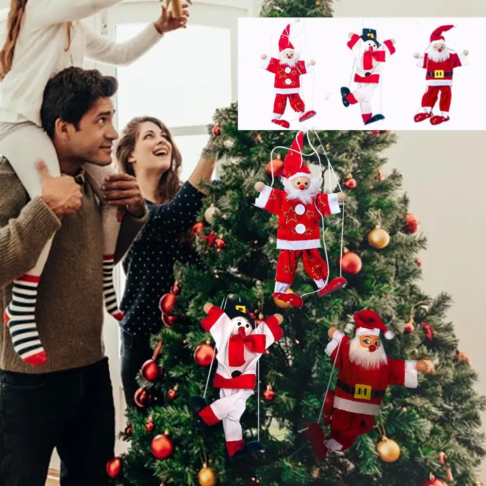 Christmas Hanging Decoration Doll Innovative Santa Clau Snowman Children's Toys For Home Tree Wall Windows Decor | Дом и сад