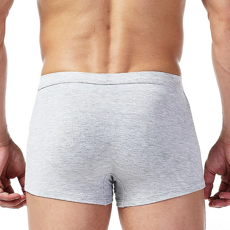 Хлопок волк underwear боксер мультфильм 3d трусы пениса чехол мужской sheer мужские