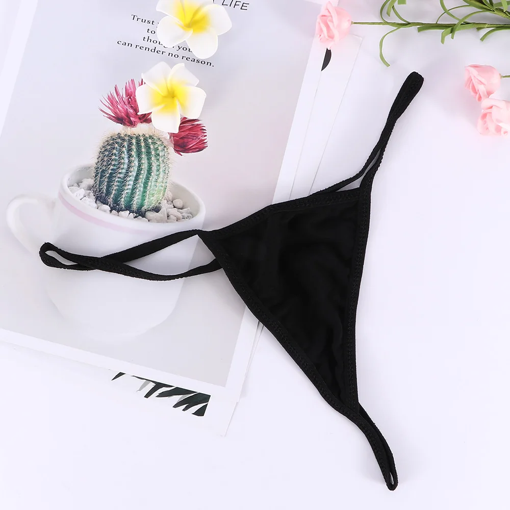 

Hot Sale Sexy Women's G-String Thong Panties Solid Low Waist Sexy Briefs Bikini Knickers Lingerie Underwear