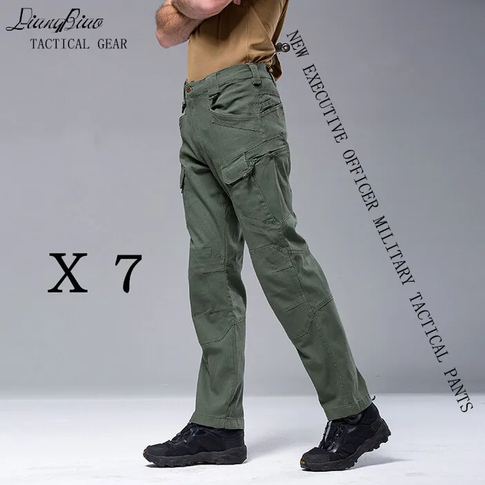 Брюки-карго мужские тактические уличные штаны для тренировок в стиле милитари