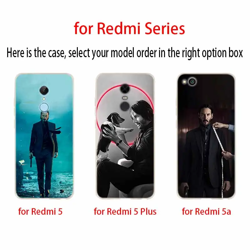 Модный мягкий чехол из ТПУ John Wick для Xiaomi Redmi Note 10 9 8 7 6 5 Pro Max 10S 9S 9T 8T 4G | Мобильные