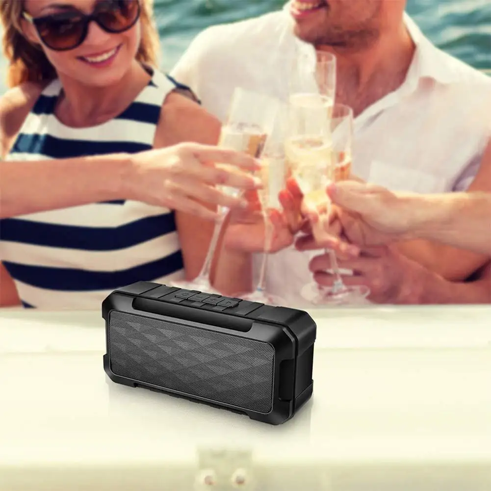 TWS портативный Bluetooth динамик Bluetooth 5,0 Спорт на открытом воздухе Пылезащитный Водонепроницаемый Поддержка TF карта FM радио Aux вход
