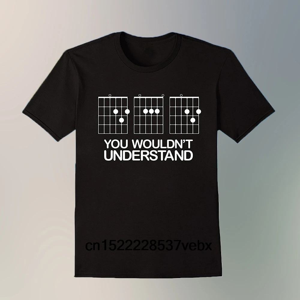 F Chord забавная гитара футболка спортивная мужская Базовая хлопковая
