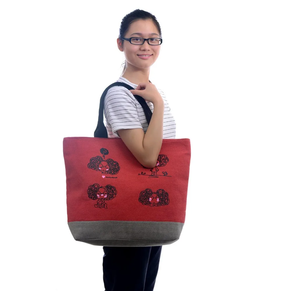 Casual Shopper Handbags On Sale New Year Christmas Gift Blue Red Oxford Bag Shoulder Bags for WomenGirls |
