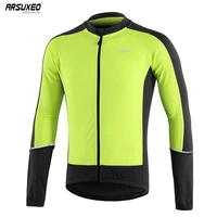 arsuxeo mens long sleeve cycling jersey spring autumn downhill mtb mountain bike shirts bicycle clothing quick dry 6033