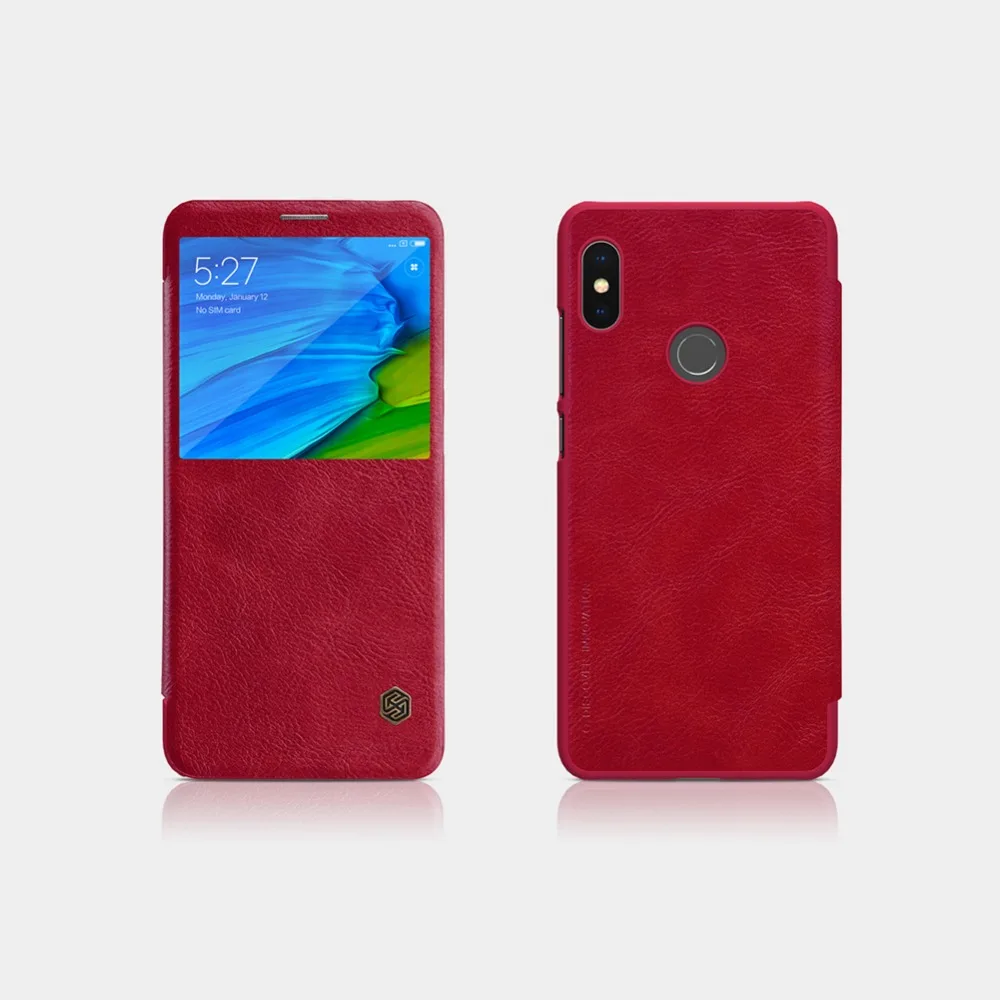 Чехол для Redmi note 5 pro 99 NILLKIN винтажный книжка из искусственной кожи с умным окошком