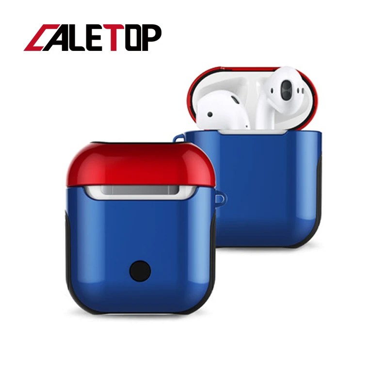 Чехол-накладка для Airpods i12 i10 TWS Силиконовый противоударный глянцевый защитный