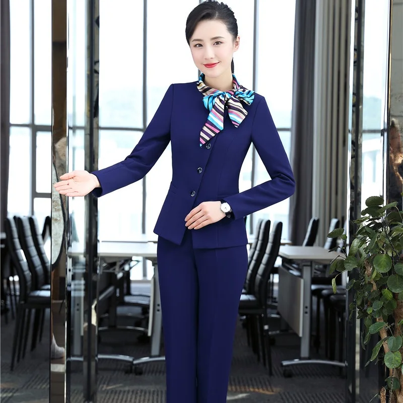 Новинка фиолетовая осенне зимняя униформа стильные куртки и брюки брючные