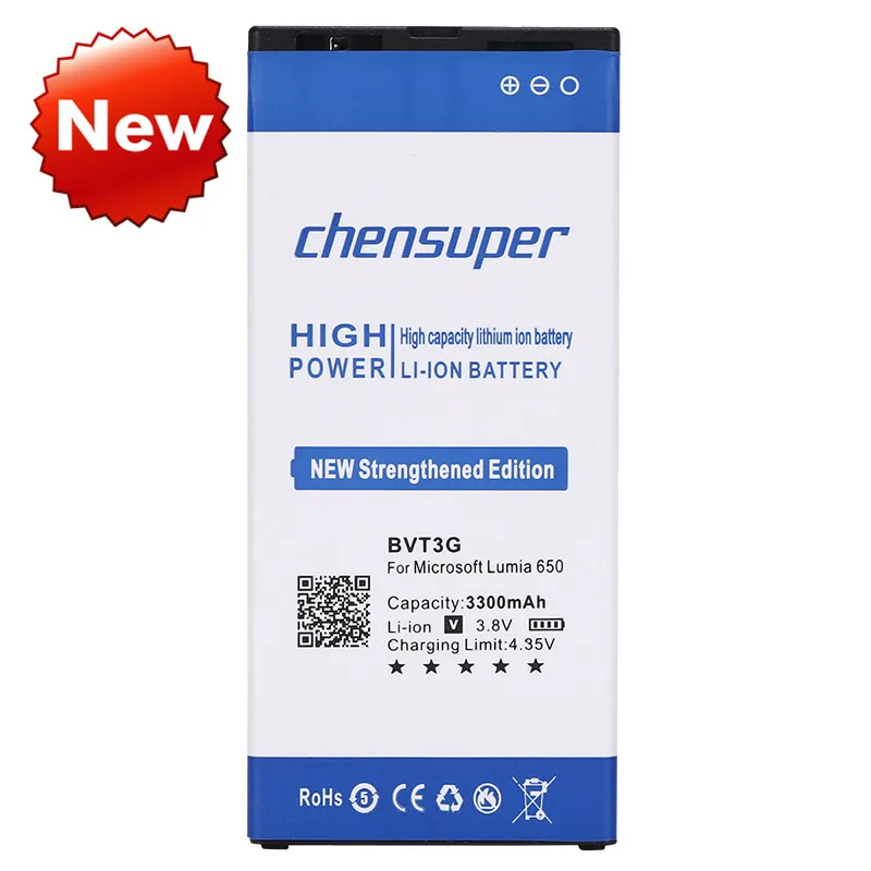 Chensuper 3300 мАч аккумулятор для Nokia Lumia 650 аккумуляторная батарея BVT3G BVT3G|Аккумуляторы
