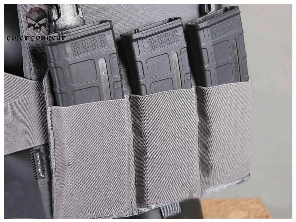 EMERSONGEAR резиновый стиль тройной M4 Mag сумка панель M4 подсумок для APC жилет Чехлы Мультикам WG EM6408
