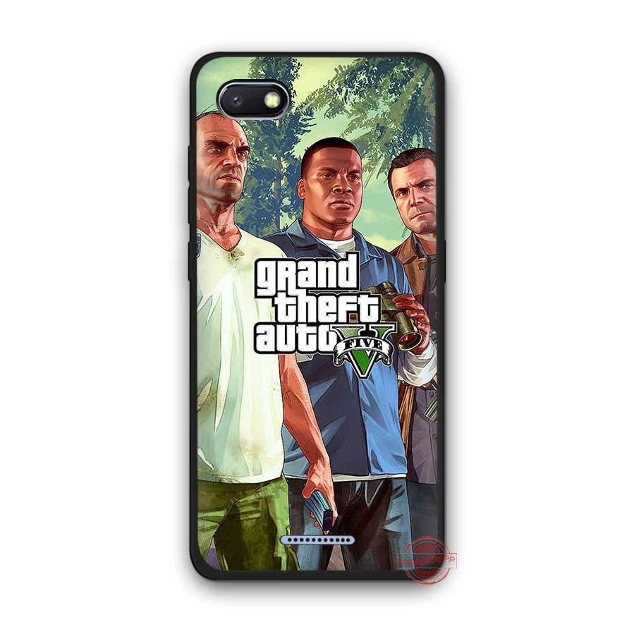 WEBBEDEPP Grand Theft Auto GTA V Мягкий чехол для телефона Redmi Note 8 7 6 5 Pro 4A 5A 6A 4X Plus S2 Go s | Мобильные