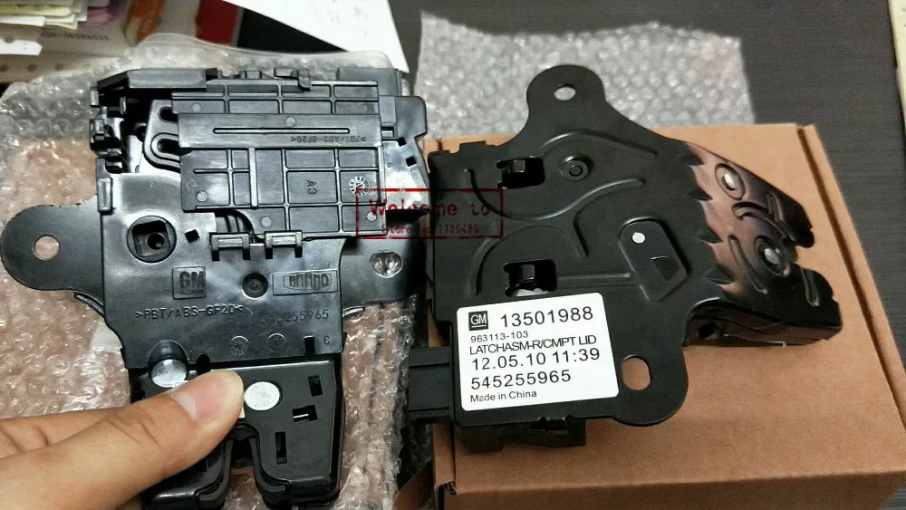 Автозапчасти для Chevrolet Camaro Cruze Malibu Sonic Buick Regal замок для задней двери багажника Блокировка крышки защелка привод замка 13501988