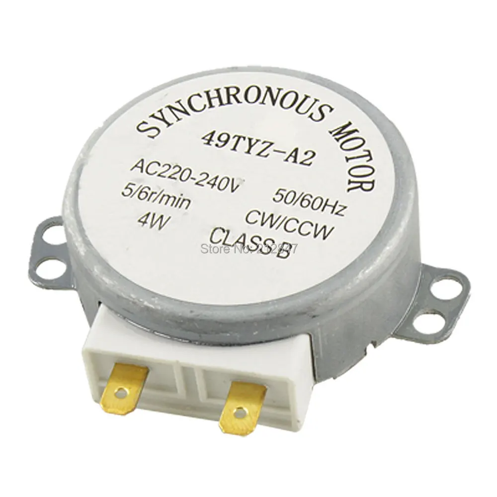 

AC 220-240V 50/60Hz 5/6RPM 4W Turntable Synchronous Motor for Microwave Oven