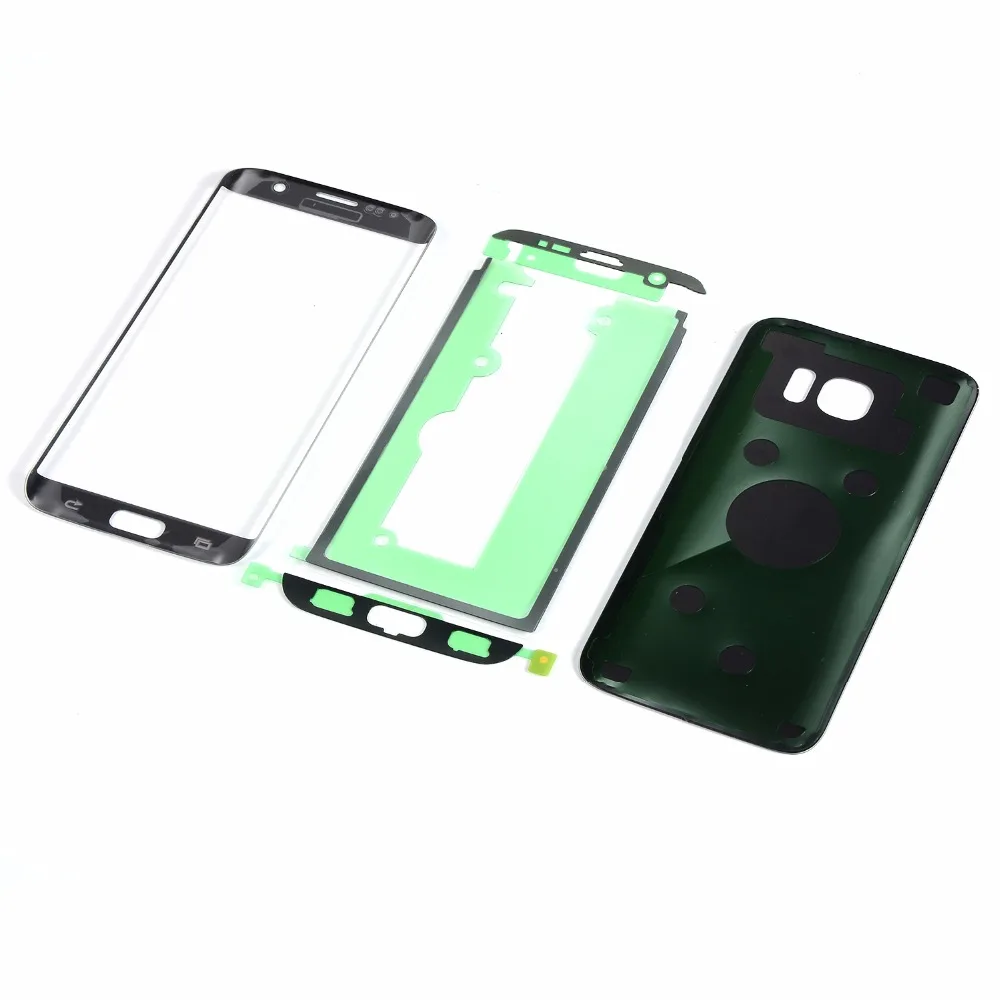 Для samsung Galaxy S7 Edge G935 G935F G935P сенсорный экран сенсор дигитайзер стеклянная панель+ Корпус батарея задняя крышка+ наклейка