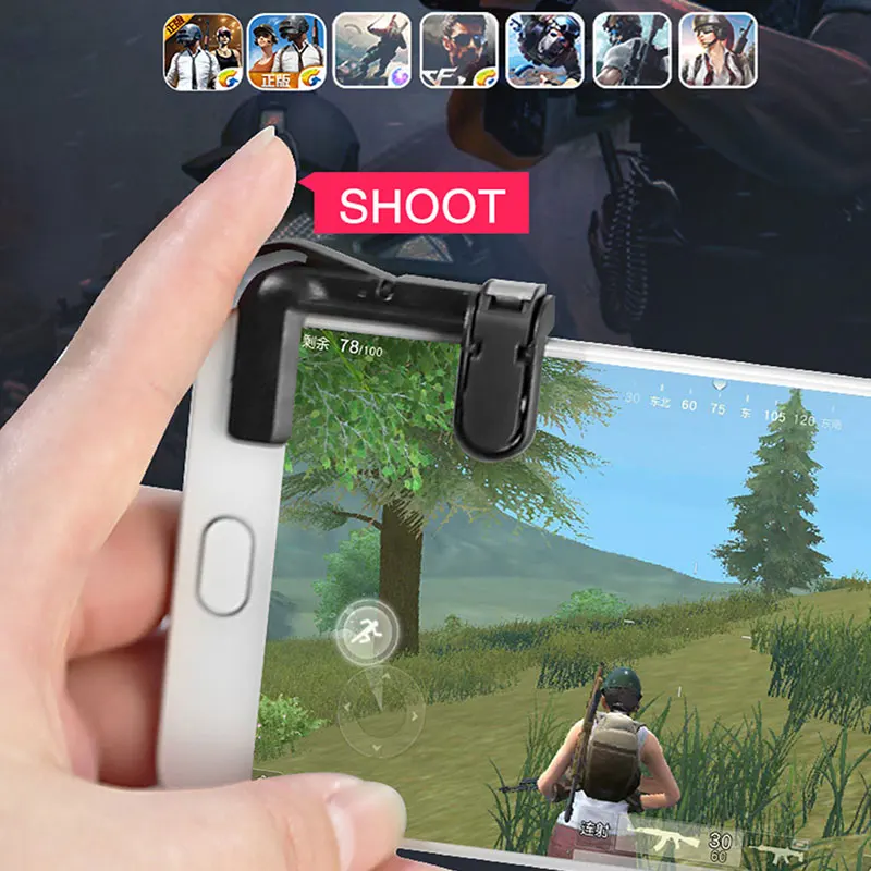 Мобильная игровая Кнопка огонь Aim ключ смартфон мобильный игровой курок L1R1 шутер контроллер для PUBG для ножей игровой аксессуар