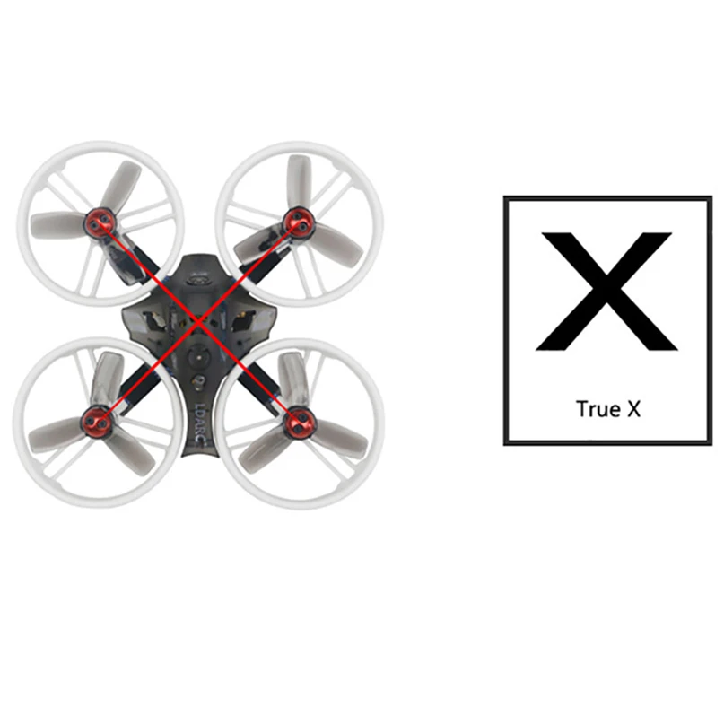 Квадрокоптер LDARC ET Series ET100 ET115 ET125 3S V2 Micro FPV камера 800TVL 16 каналов 25 МВт 100 мВт VTX BNF / PNP |