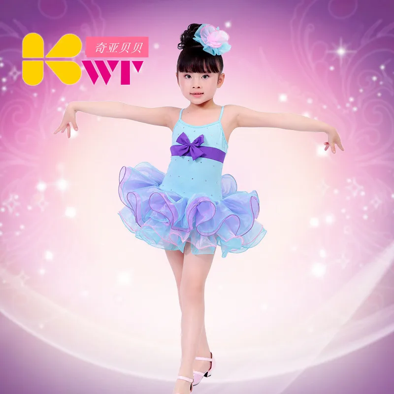Детское профессиональное балетное трико для девочек танцевальное платье-пачка